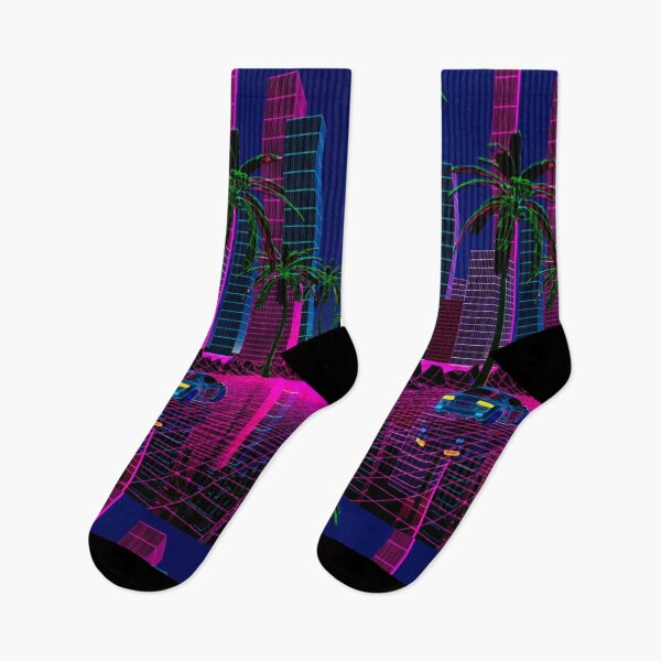 Item preview, Miami Synthwave Delorean street designed and sold by DogLord.