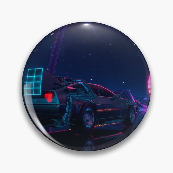 Item preview, Miami Synthwave Delorean road designed and sold by DogLord.