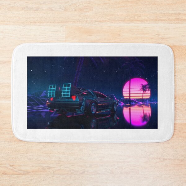 Item preview, Miami Synthwave Delorean road designed and sold by DogLord.