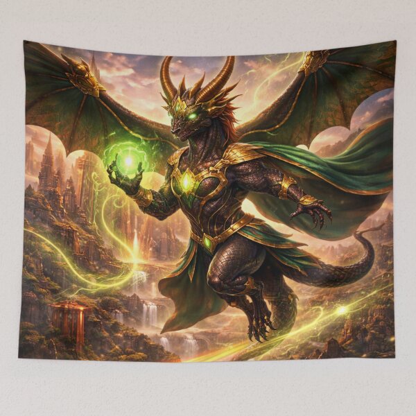Item preview, Trickster Ascendant Dragon – Superhero Dragon Heroes Art designed and sold by EpicDragons-.