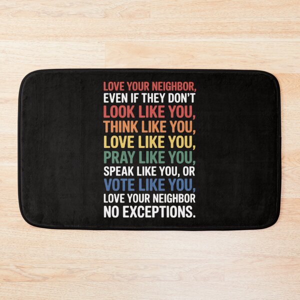 Item preview, Love Your Neighbor Kindness Equality Rainbow designed and sold by czechascheledu.