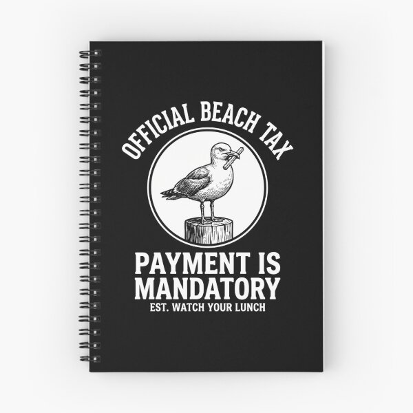 Item preview, Official Beach Tax Funny Seagull Eating French Fry Summer Vacation designed and sold by Mason-Pride.