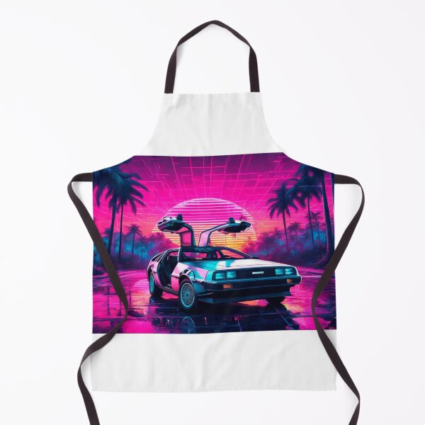 Item preview, Miami Synthwave Delorean open doors designed and sold by DogLord.
