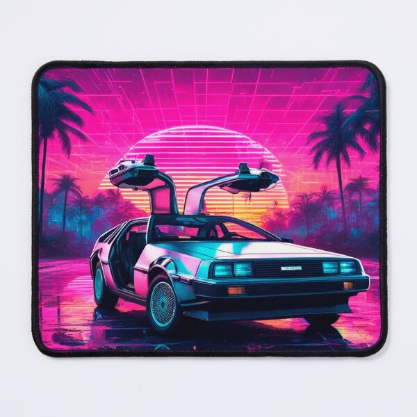 Item preview, Miami Synthwave Delorean open doors designed and sold by DogLord.