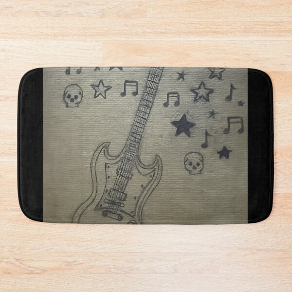 Item preview, guitar drawing designed and sold by dreamxella.