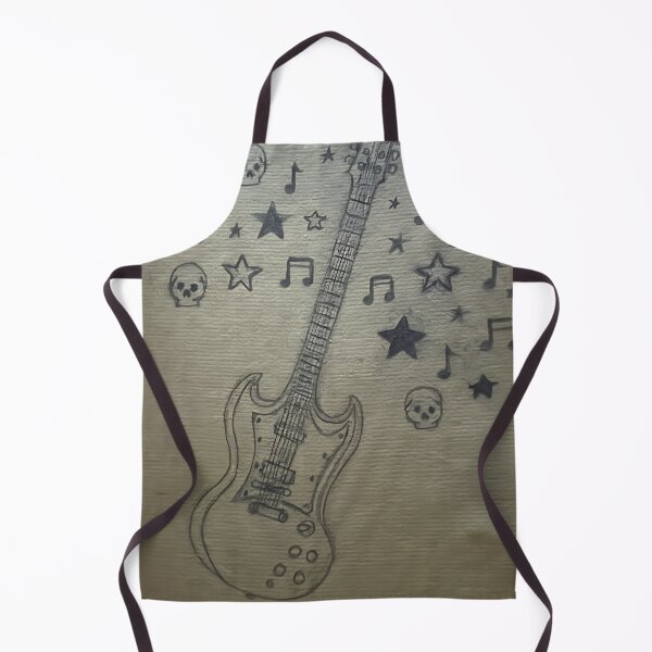 Item preview, guitar drawing designed and sold by dreamxella.