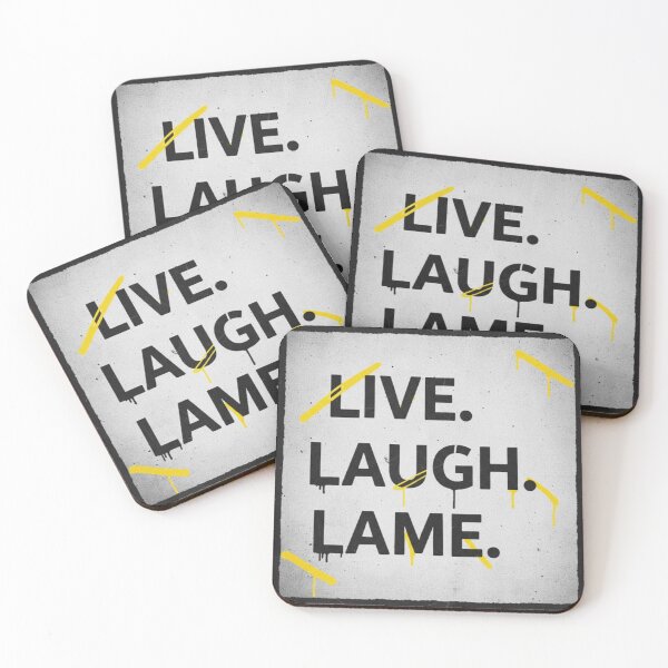 Item preview, Live Laugh Lame Sarcastic Funny Quote Grunge Typography designed and sold by Dariusz.K.