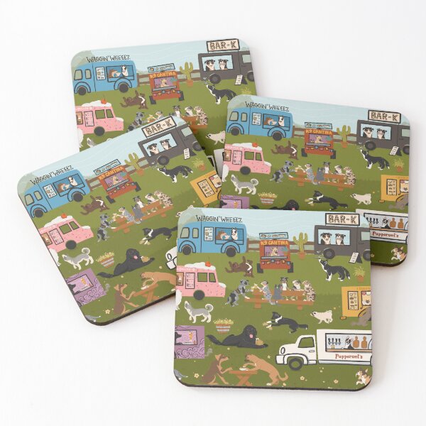 Item preview, Pups and Food Trucks designed and sold by allystermer.