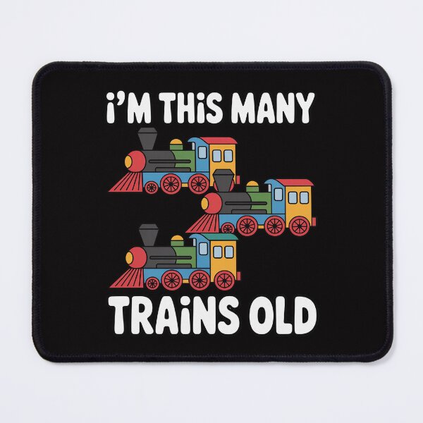 Item preview, I'm this many Trains Old Boy 3rd Birthday 3 Years Old designed and sold by Minoloinan.