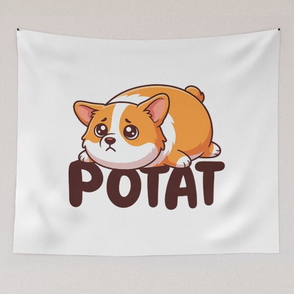 Item preview, Cute Corgi Potat - Funny Chubby Dog Potato designed and sold by Mason-Pride.