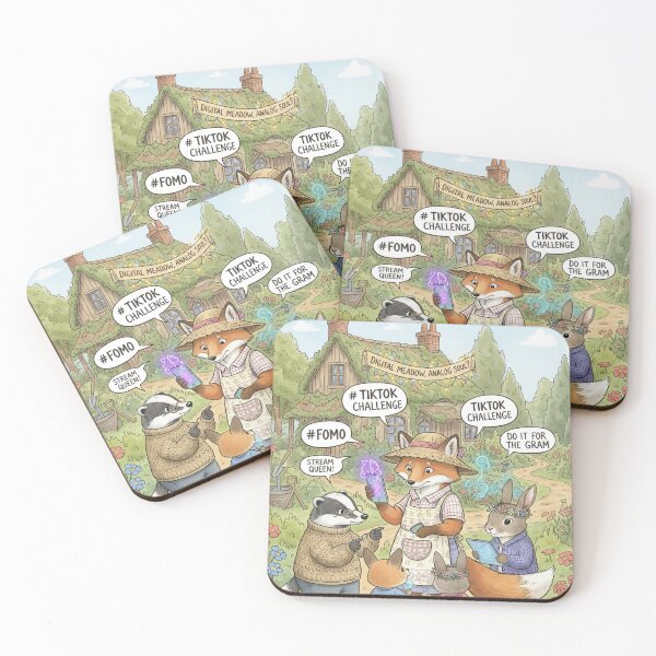 Item preview, Digital Meadow, Analog Soul – Social Media Satire designed and sold by JanRizz.
