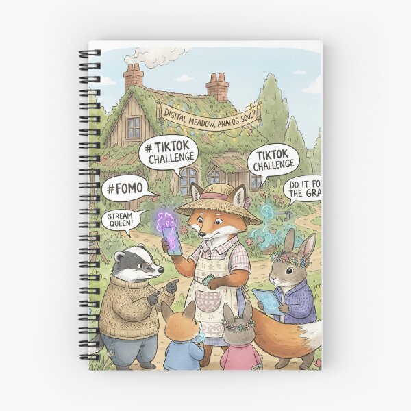 Item preview, Digital Meadow, Analog Soul – Social Media Satire designed and sold by JanRizz.