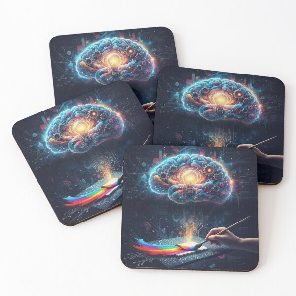 Item preview, Creative Digital Brain Technology and Art Illustration designed and sold by Dariusz.K.
