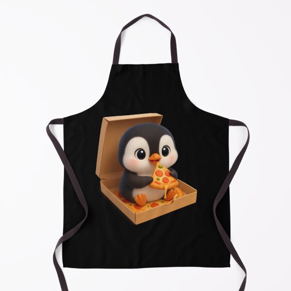 Item preview, Cute Penguin Eating Pizza | Kawaii Cartoon Animal Art designed and sold by Moons Studio.