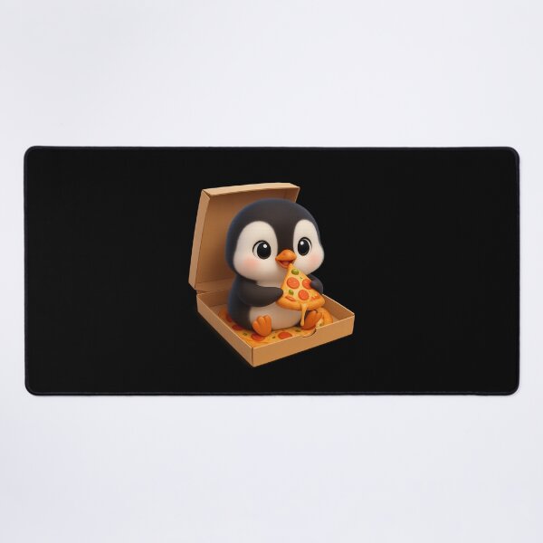 Item preview, Cute Penguin Eating Pizza | Kawaii Cartoon Animal Art designed and sold by Moons Studio.