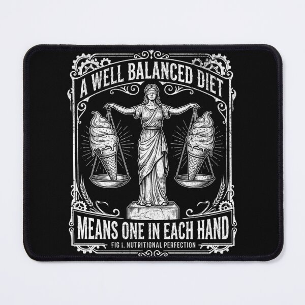 Item preview, Funny Well Balanced Diet Ice Cream Lover Vintage designed and sold by Mason-Pride.