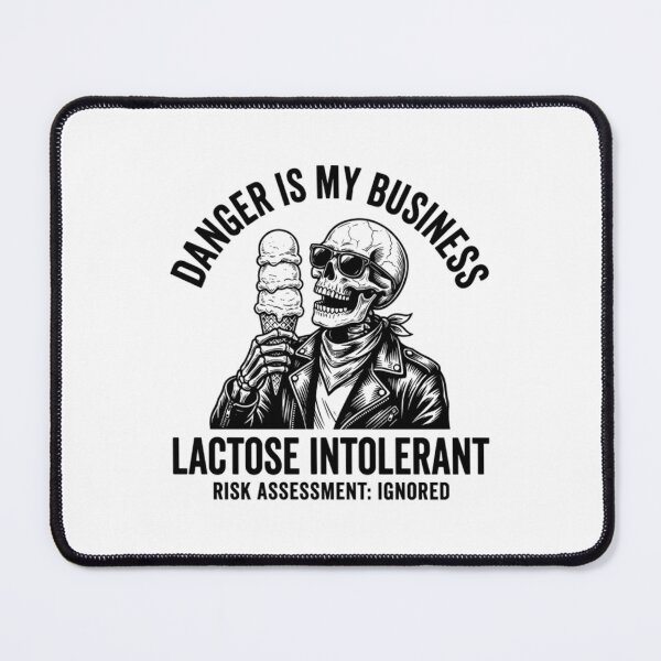 Item preview, Funny Lactose Intolerant Skeleton Ice Cream designed and sold by Mason-Pride.