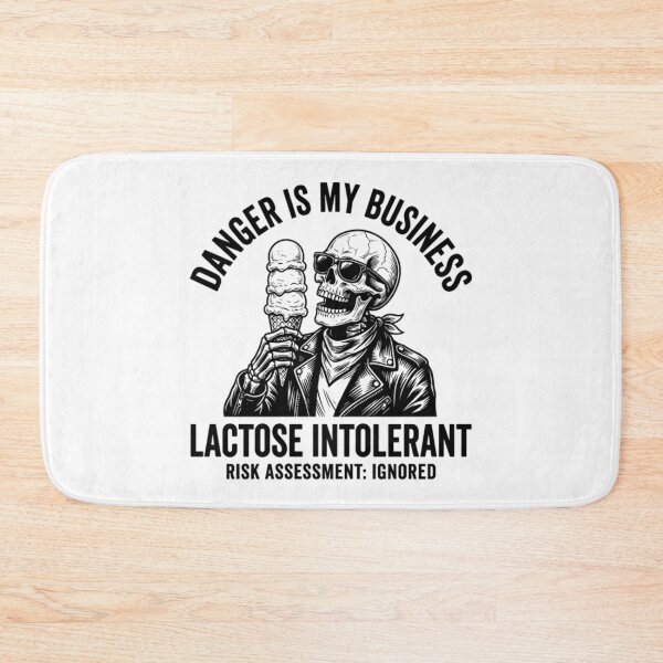 Item preview, Funny Lactose Intolerant Skeleton Ice Cream designed and sold by Mason-Pride.