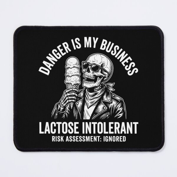 Item preview, Funny Lactose Intolerant Skeleton Ice Cream designed and sold by Mason-Pride.
