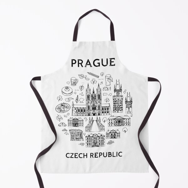 Item preview, Prague Czech Republic - Great Cities of Europe - Line art of Prague Architecture and Culture designed and sold by Kathunk Designs.