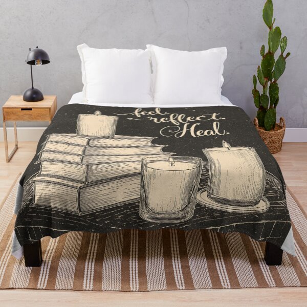 Item preview, Books and candles on a table invite reflection and healing in a quiet space during evening hours designed and sold by SpaceartLilu.