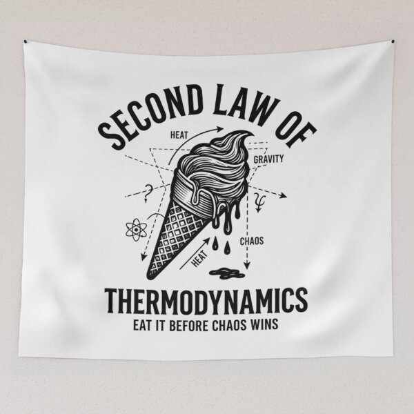 Item preview, Funny Physics Second Law Of Thermodynamics Ice Cream designed and sold by Mason-Pride.