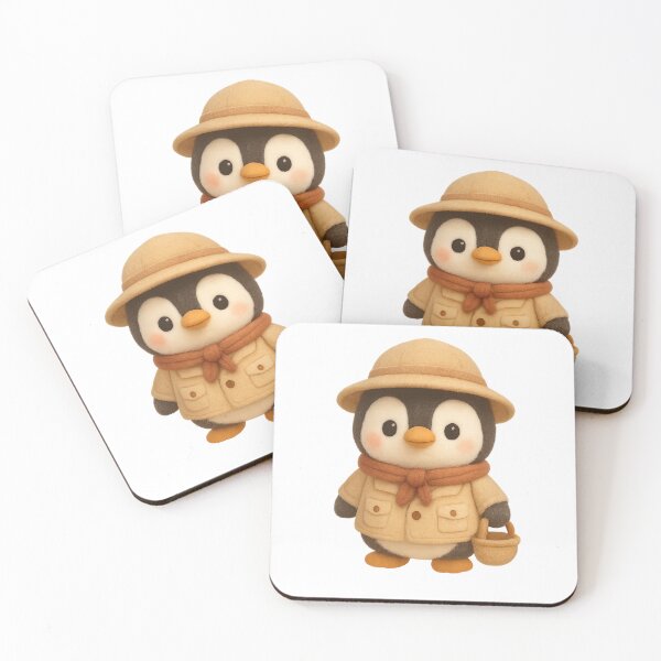 Item preview, Cute Penguin Explorer | Kawaii Animal Adventure Cottagecore Art designed and sold by Moons Studio.
