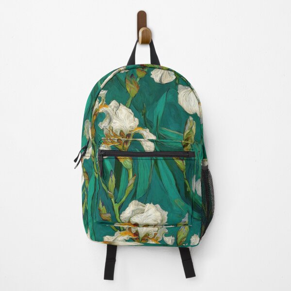 Item preview, Van Gogh Inspired White Irises Botanical Art Seamless Pattern designed and sold by dawnleblanc55.