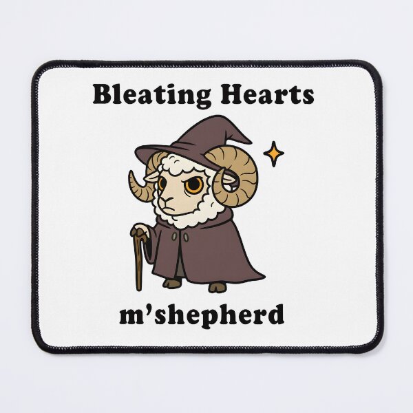 Item preview, Bleating Hearts Wizard Ram – Funny Fantasy Sheep Art designed and sold by Senkov.