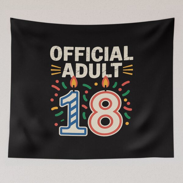 Item preview, Official Adult 18 Candles 18th Birthday Women Girls designed and sold by Minoloinan.