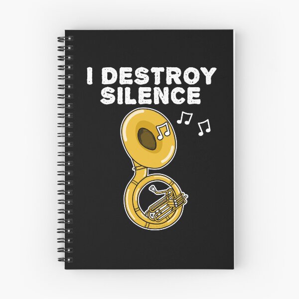 Item preview, I Destroy Silence Sousaphone Player Brass Musician designed and sold by doodlerob.