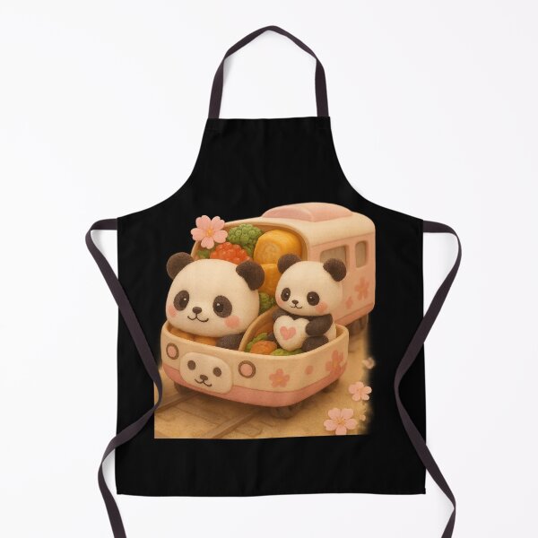 Item preview, Cute Sakura Panda Bento Train - Cute Japanese Cottagecore 3D Art designed and sold by Moons Studio.