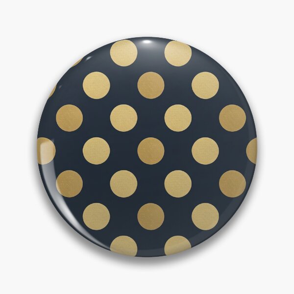 Item preview, Classic Gold and Navy Polka Dot Pattern designed and sold by Ed & Harmony.