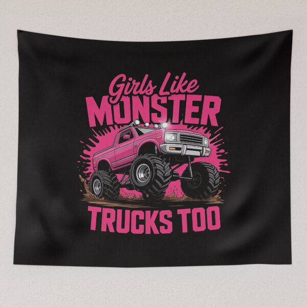 Item preview, Monster Trucks Girls Like Monster Truck Too designed and sold by BotboutiquePre.