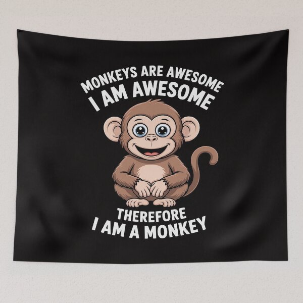 Item preview, Monkeys Are Awesome Boys Kids Girls Monkey designed and sold by BotboutiquePre.