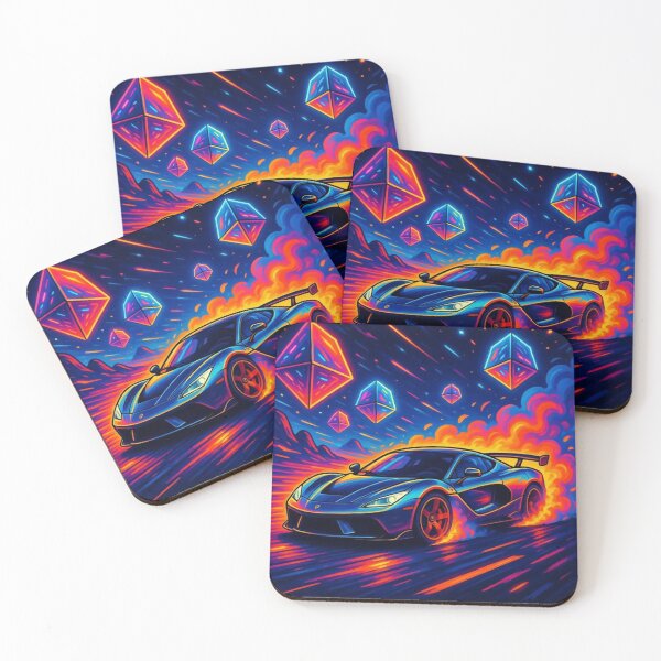 Item preview, Car doing a burnout in a fantasy world.  designed and sold by Nomad-Maynard.