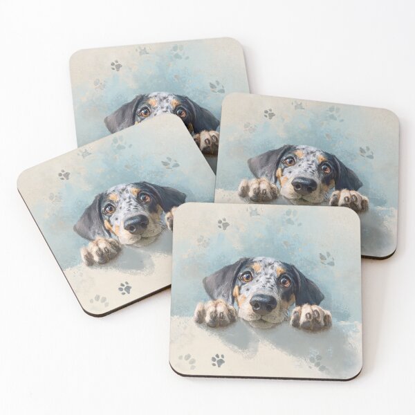 Item preview, American Leopard Hound Peeking over Wall 01 designed and sold by Elisabeth Lucas.