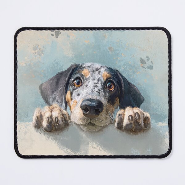 Item preview, American Leopard Hound Peeking over Wall 01 designed and sold by Elisabeth Lucas.