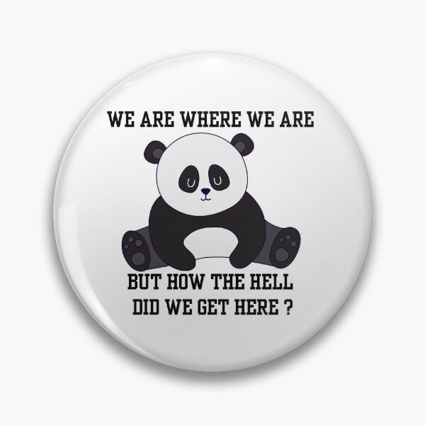Item preview, Cute Minimal Animal Illustration of Lost Panda in a Mad World designed and sold by MonmoreDesigns.