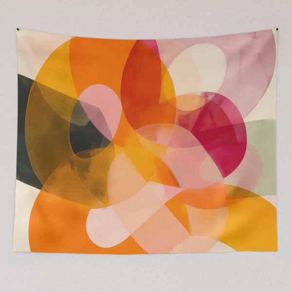 Item preview, Sunloop Harmony - Warm Overlapping Shapes designed and sold by trajeado14.