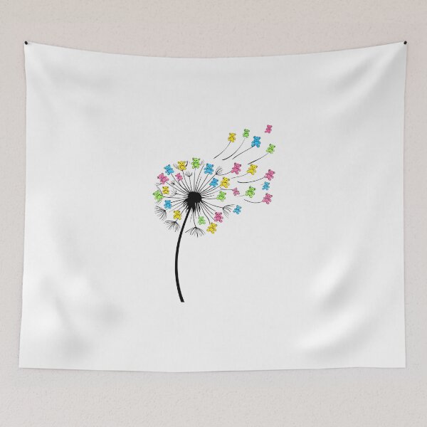 Item preview, Flying cute bears dandelion flow designed and sold by HandicraftArt.