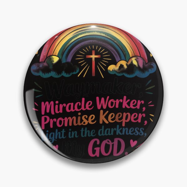 Item preview, Kids Waymaker Miracle Worker Rainbow Boho Christian designed and sold by BotboutiquePre.