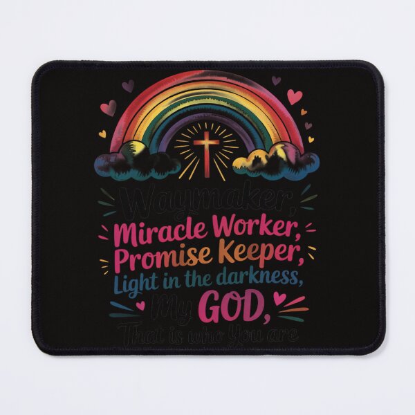 Item preview, Kids Waymaker Miracle Worker Rainbow Boho Christian designed and sold by BotboutiquePre.