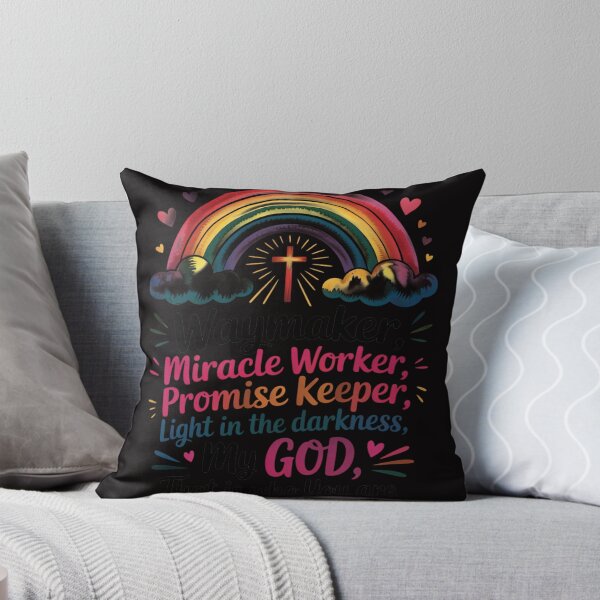 Item preview, Kids Waymaker Miracle Worker Rainbow Boho Christian designed and sold by BotboutiquePre.
