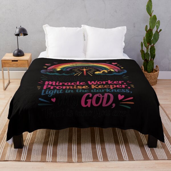 Item preview, Kids Waymaker Miracle Worker Rainbow Boho Christian designed and sold by BotboutiquePre.