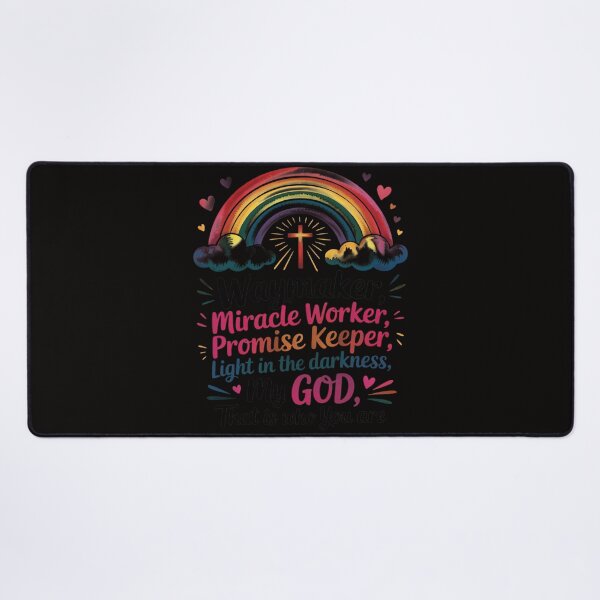 Item preview, Kids Waymaker Miracle Worker Rainbow Boho Christian designed and sold by BotboutiquePre.