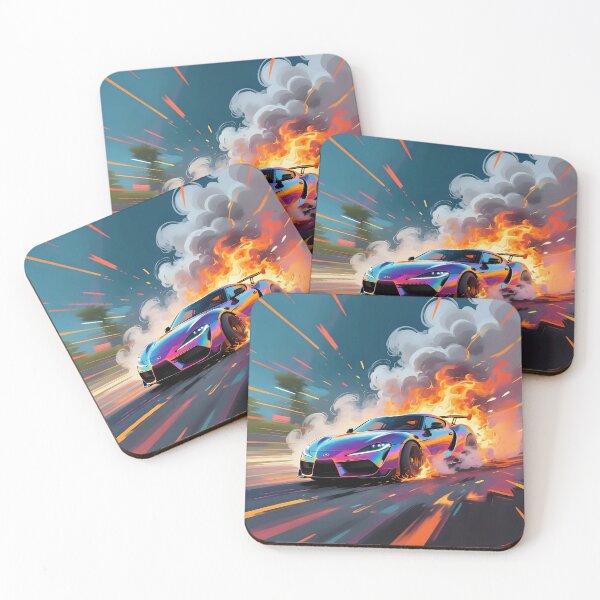 Item preview, Car doing a burnout in a fantasy world.  designed and sold by Nomad-Maynard.