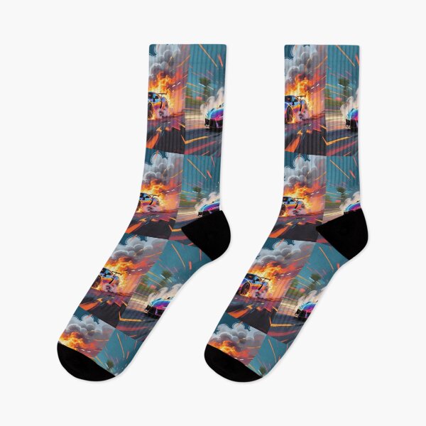 Item preview, Car doing a burnout in a fantasy world.  designed and sold by Nomad-Maynard.