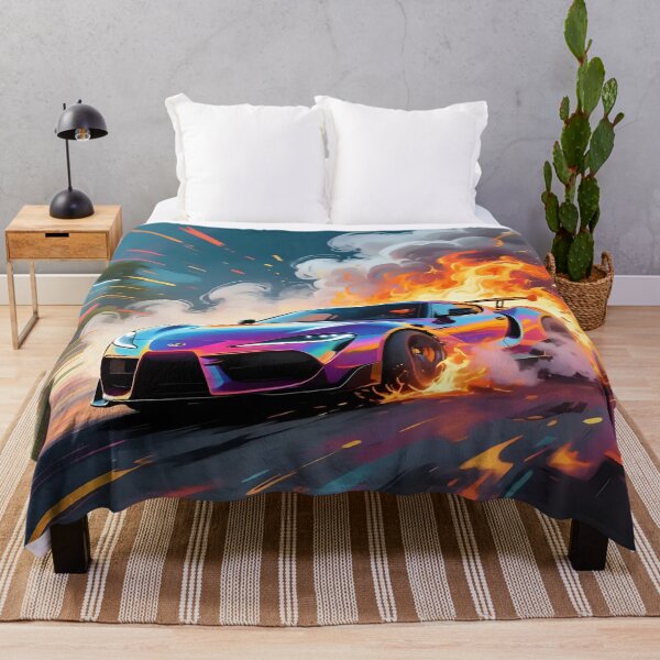 Item preview, Car doing a burnout in a fantasy world. designed and sold by Nomad-Maynard.