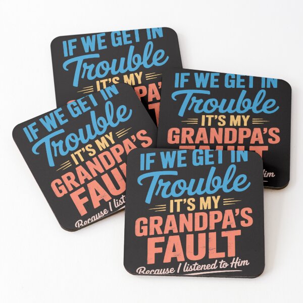 Item preview, Kids Grandson If We Get In Trouble It's My Grandpa's Fault designed and sold by BotboutiquePre.